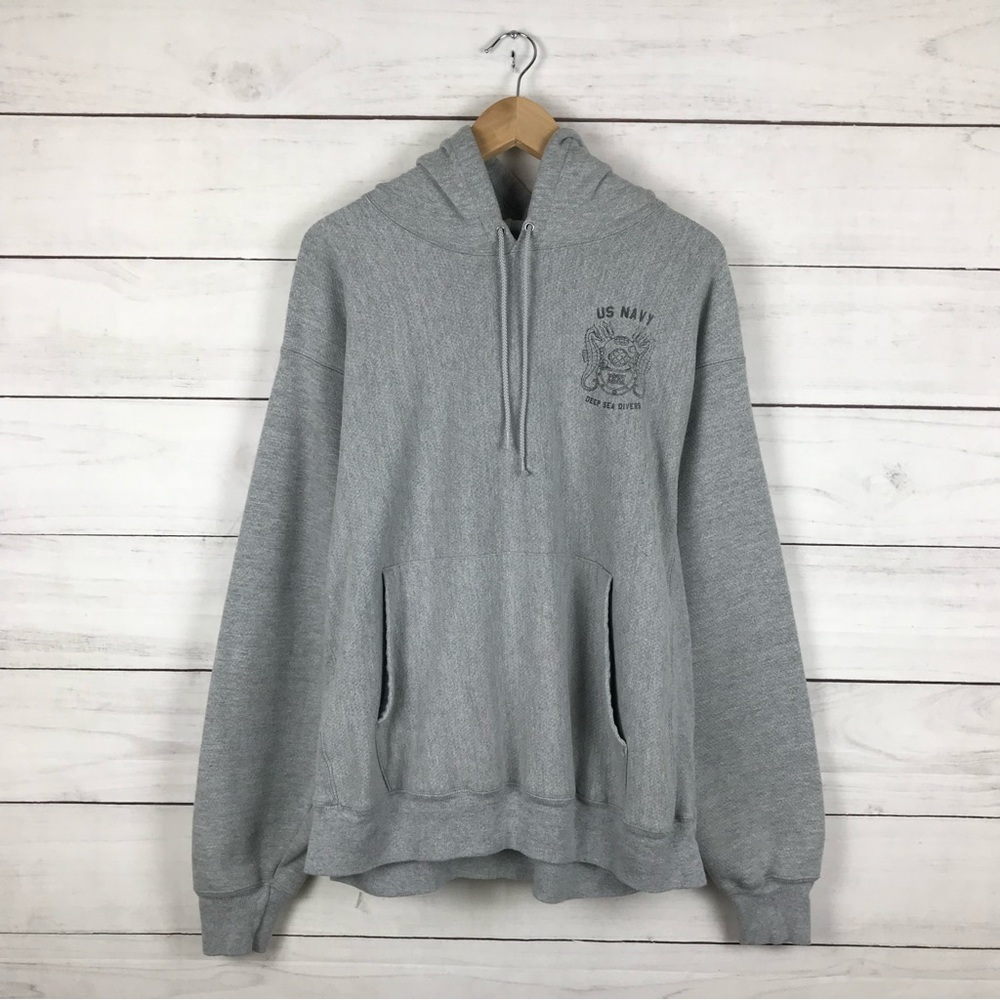 United States Navy Deep Sea Divers RARE Champion Reverse Weave Hoodie